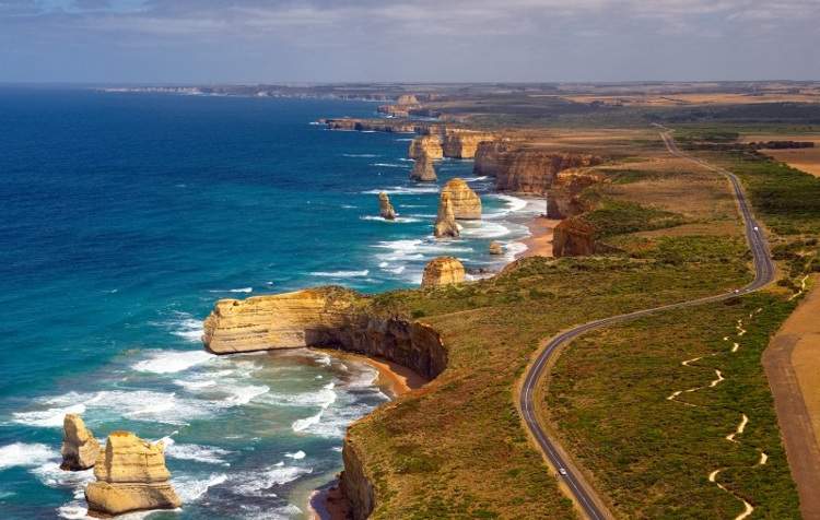 Великая Океанская дорога в Виктории Австралия